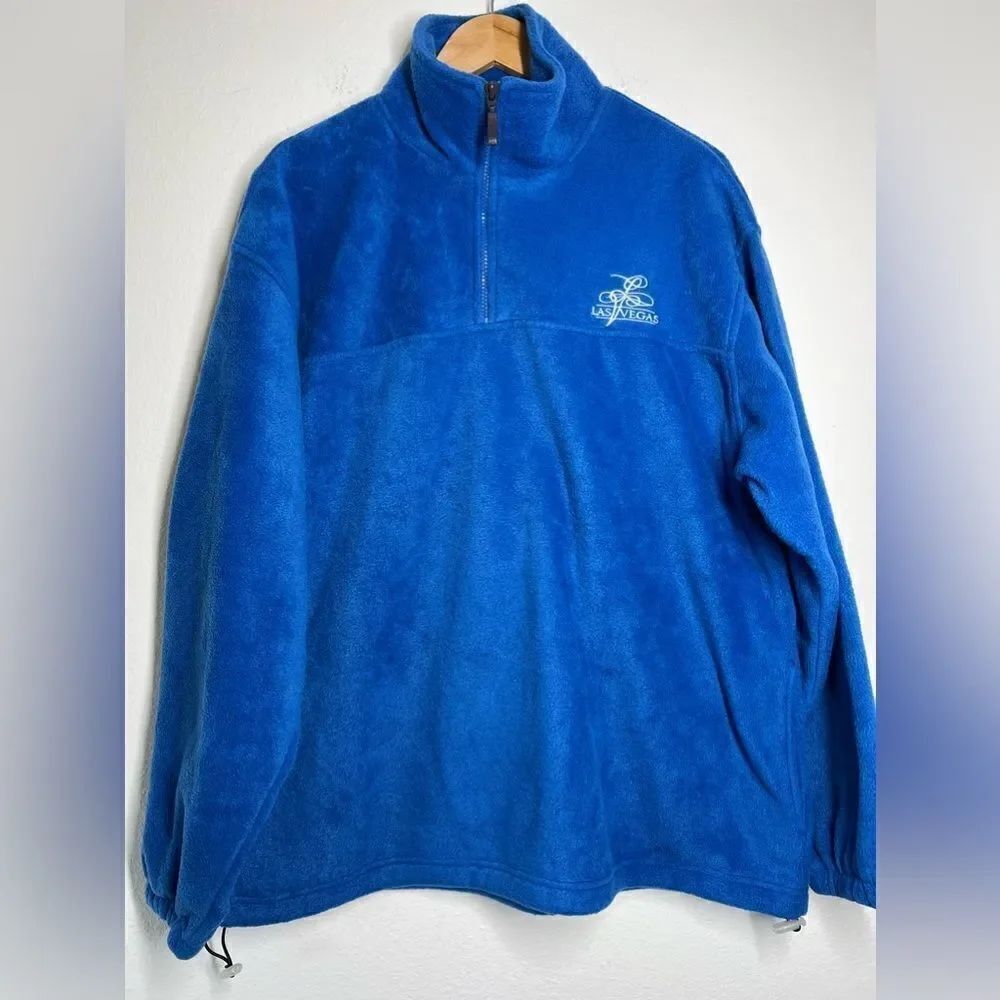 NXT LAS VEGAS LOGO FLEECE PULLOVER HOODIE SWEATSHIRT BLUE Size M